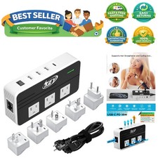 230-Watt Step Down 220V to 110V Voltage Converter International Travel Adap...