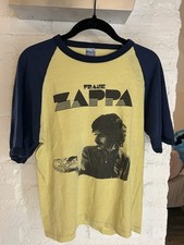 Vintage Frank Zappa 1980 Single Stitch Concert Tour T-Shirt Pumpkin Records