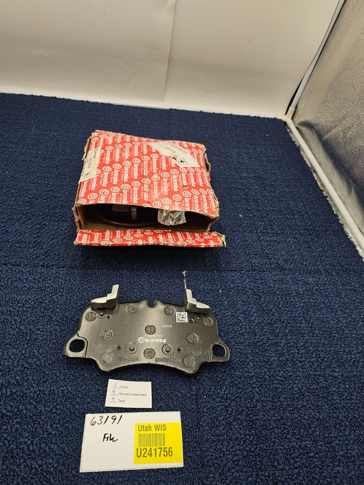 Brembo 70003826 Front Brake Pads With Sensor For 2016-2020 Ferrari 488 Spider
