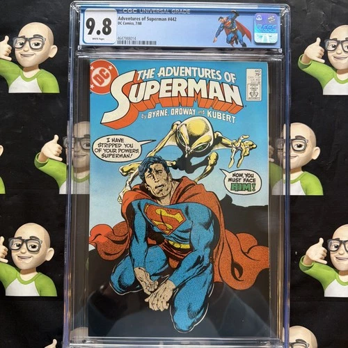 Adventures of Superman 442~CGC 9.8~🏷️CUSTOM LABEL🏷️~🔥HIGHEST GRADE🔥TOP POP🔥