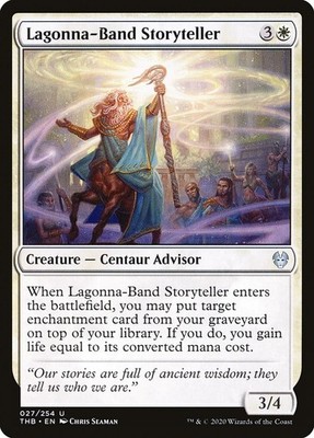 MTG Magic THB Theros Beyond Death - 1x EN NM 027 U Lagonna-Band Storyteller