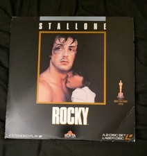 ROCKY-Laserdisc 2 disc set Stallone Extended Play Rare Laserdisc Best Picture 76