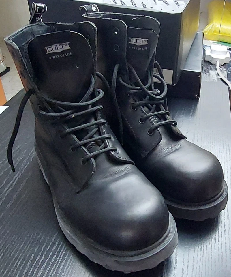 Anfibi Cult Bolt anni ’90 Bar Harbour Nero Taglia 40 con scatola Pari al Nuovo - Immagine 3 di 4