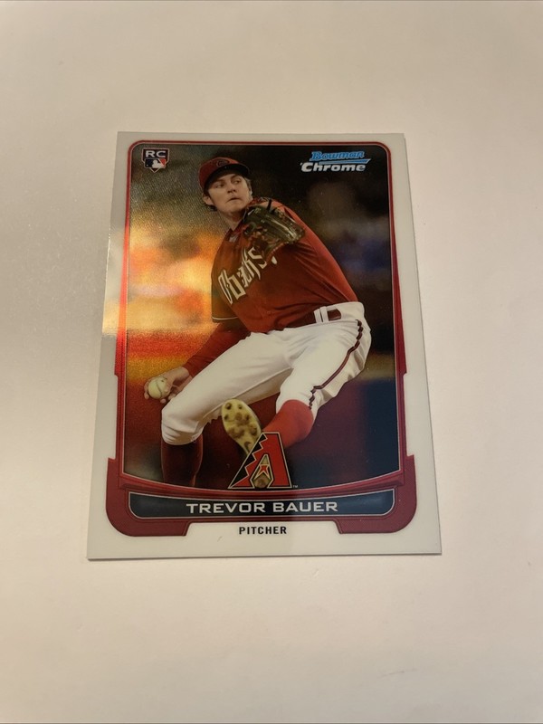 2012 Bowman Chrome Baseball Trevor Bauer #173 ROOKIE CARD Arizona Diamondbacks P