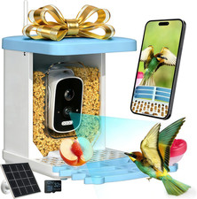 Smart Bird Feeder with Camera - 2.5K HD Bird Feeder Cameras Solar Powered, AI Bi