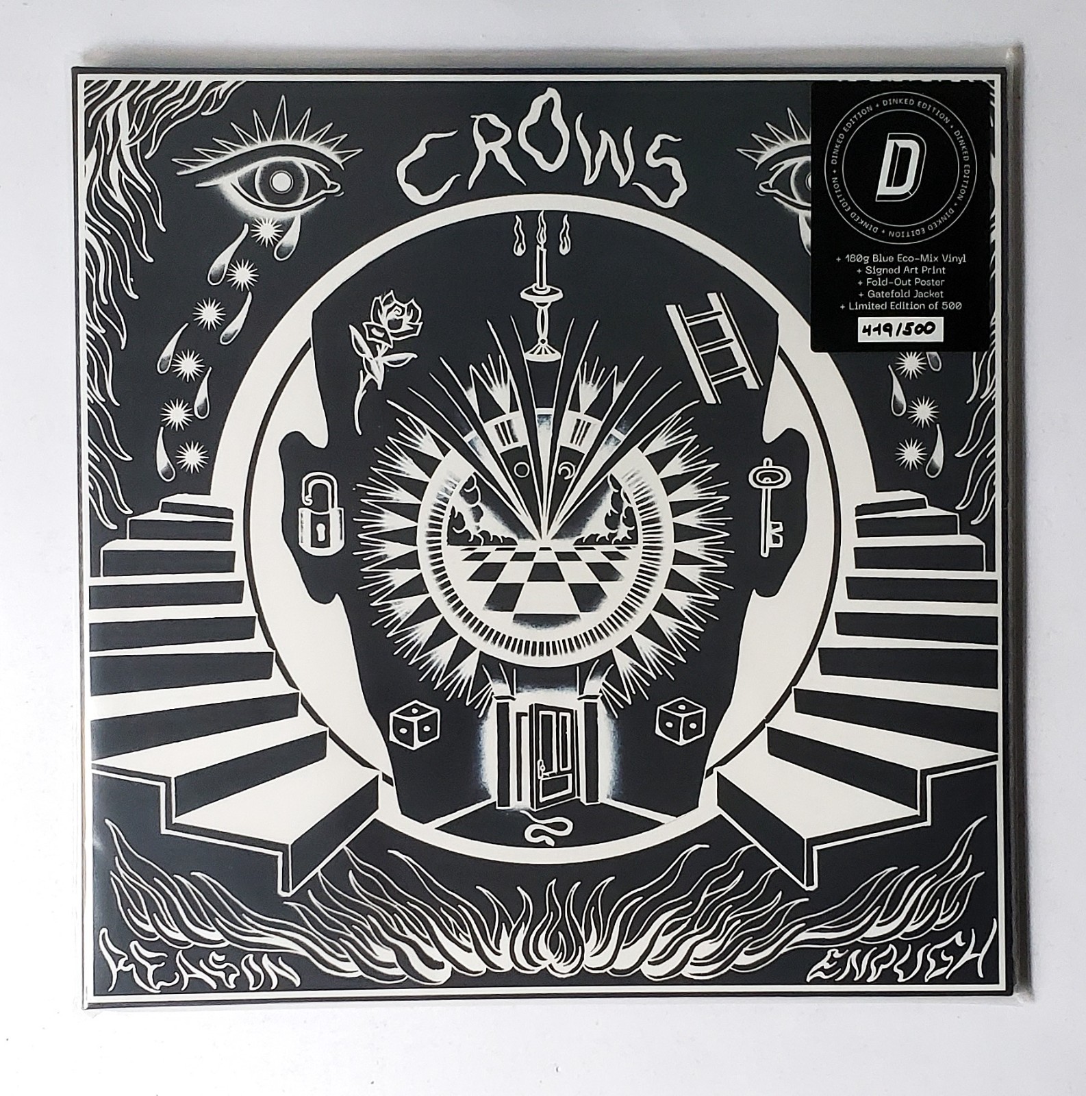 Crows - Reason Enough (Ltd Numbered 180g Blue Vinyl LP + Signed Art Print) New