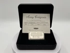 Engelhard 3 oz 999 Fine Silver Bullion Bar with Assay Certificate Collectible