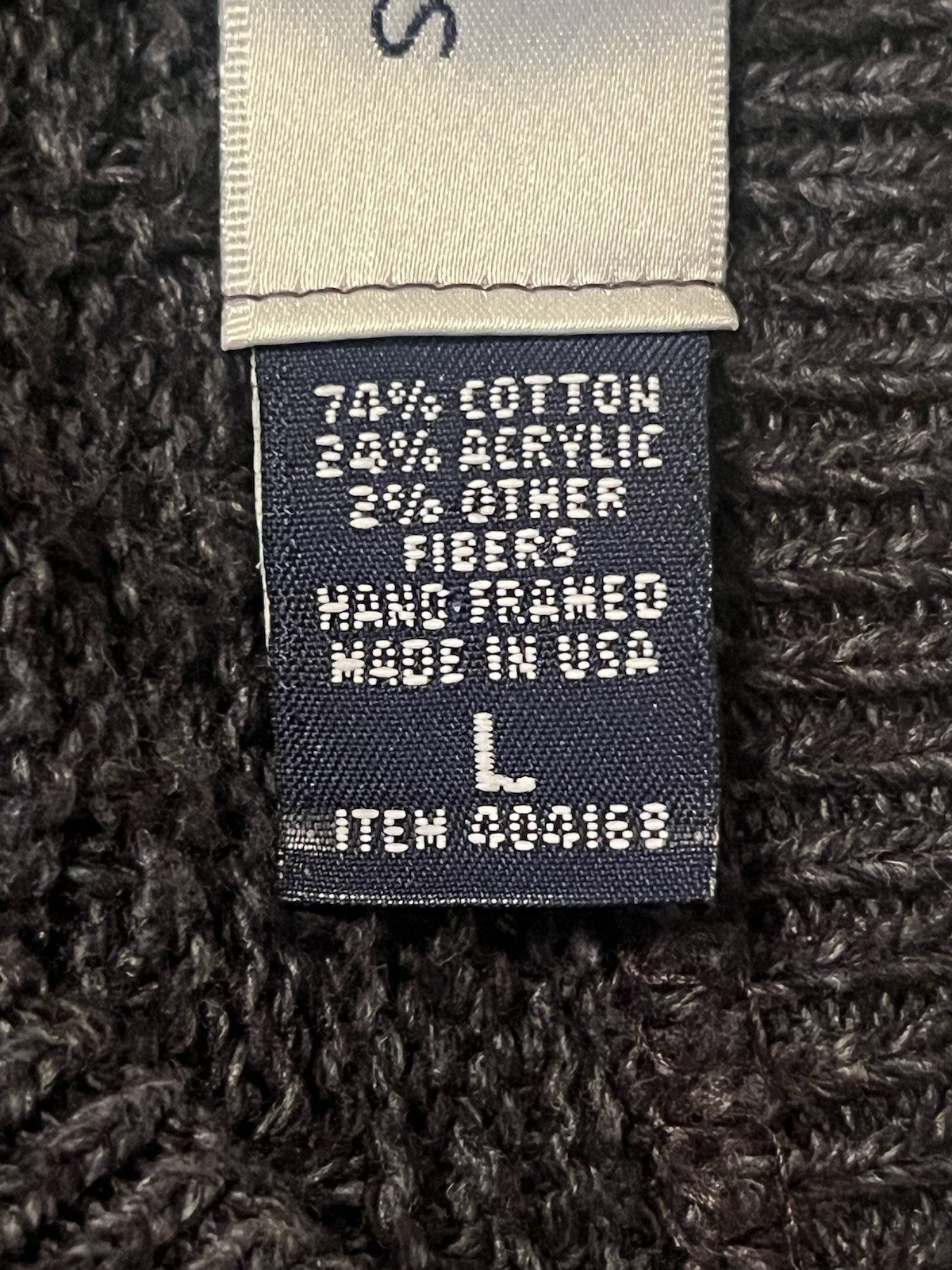 Bill Blass Quarter Button Pullover Gray Men’s Cab… - image 8