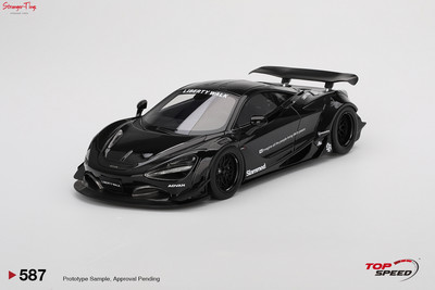 Top Speed 0587 1/18 MCLAREN 720S LB WORKS BLACK TAS 2024