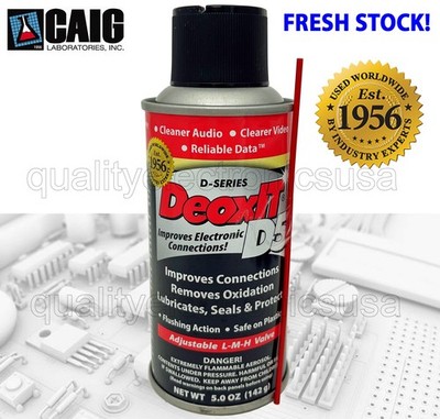 Caig DeoxIT D5S-6-LMH Original Can LMH Spray Valve, 5% Solution 5 oz FRESH STOCK