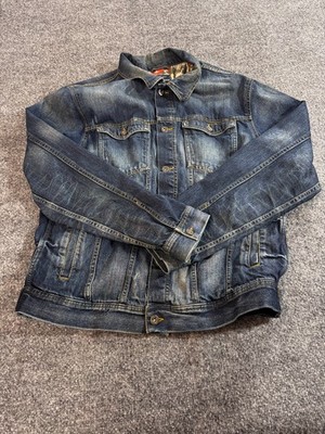 Pepe Jeans London Women's Jacket Size 2Extra Large Blue Denim  Jacket