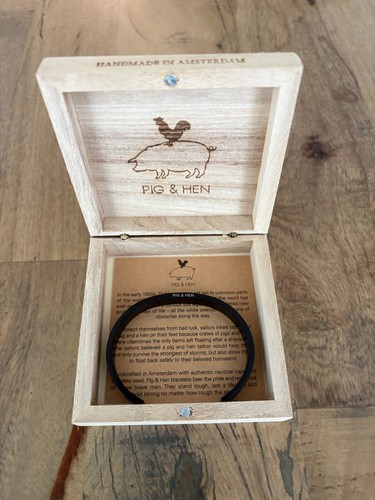 Bracelet Pig & Hen Navarch 9 mm Black | Black