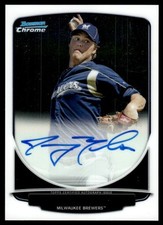 2013 Bowman Chrome Prospects Jimmy Nelson Auto Milwaukee Brewers #BCA-JN