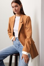 MSRP 298 Favorite Daughter Kelly Brown Blazer Women's L