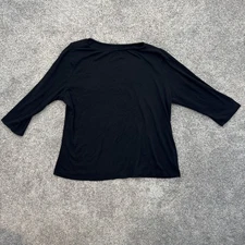 Ava & Viv Shirt Womens 2XL 3/4 Sleeve Stretch Pullover Top Modal Blend Plus Size