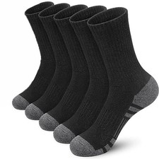 Lot 8-10 Pairs Mens Solid Sports Athletic Work Plain Crew Socks Regular Size US