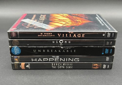 Lot Of 5 M Night Shyamalan DVD’s - Sixth Sense - Villlage - Unbreakable - Signs