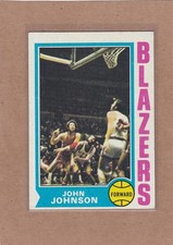 1974-75 TOPPS BASKETBALL JOHN JOHNSON #66 TRAIL BLAZERS EX/EX+ *A43344