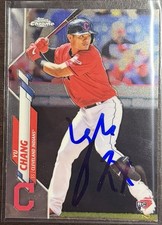 2020 Topps Chrome Yu Chang #173 On-Card Rookie Autograph Cleveland Indians