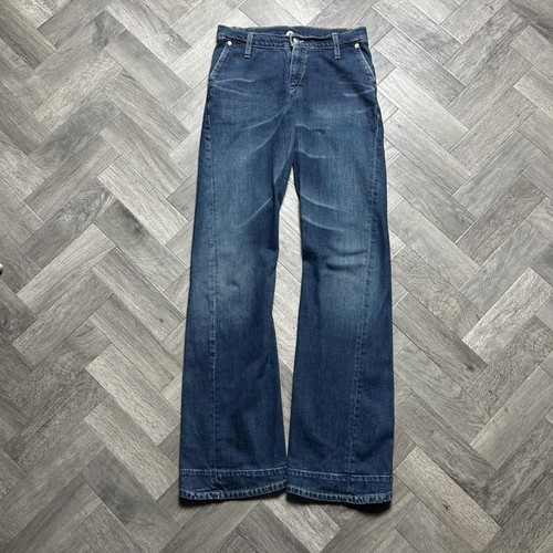 Levi's Engineered Twisted Jeans W27 L32 Vintage 00s Y2K Blue Denim Low Waisted