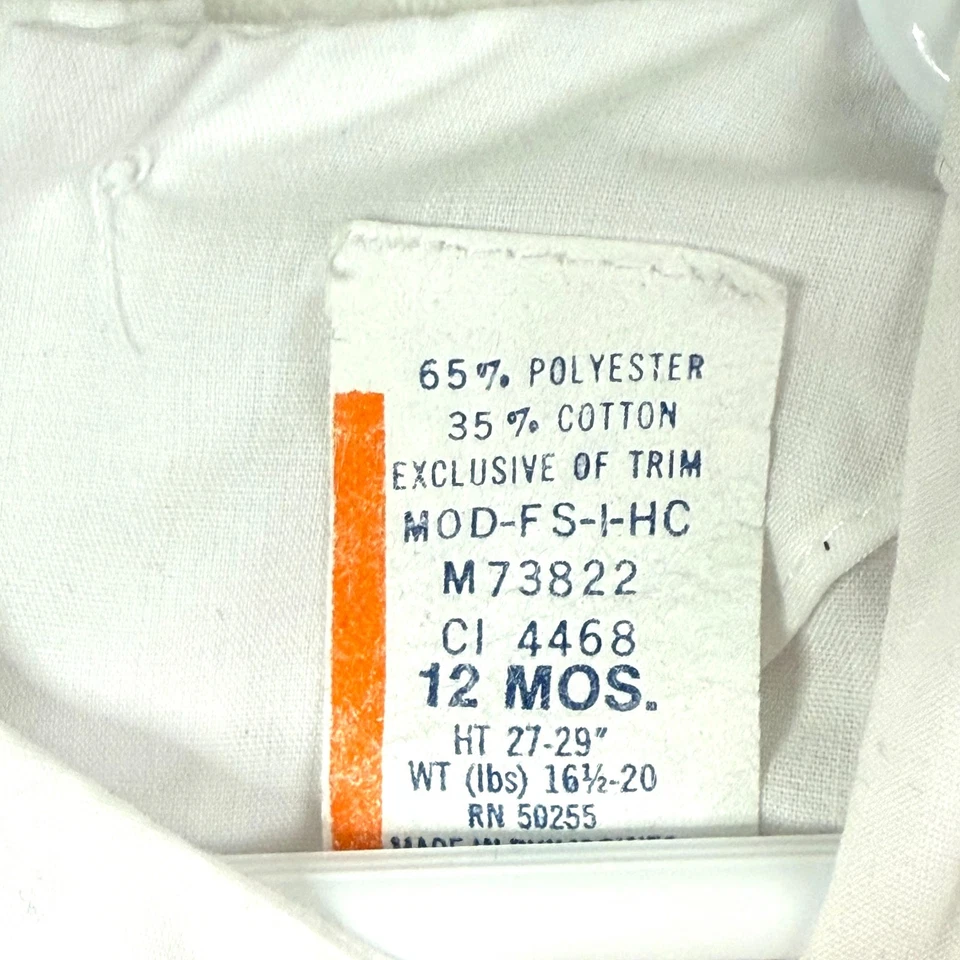 VTG Floral Bow Ribbon Peter Pan Collar Puff Sleeves Dress Baby 12 Months Pink - Image 4 of 4