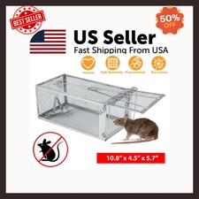 USA Mouse Trap Rat Trap Rodent Trap Live Catch Cage, Easy to Set Up and Reuse