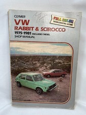 Clymer Vw Rabbit Scirocco 1975-1981 Shop Manual Includes Diesel Clymer Vw Rabbit Scirocco 1975-1981 Shop Manual Includes Diesel