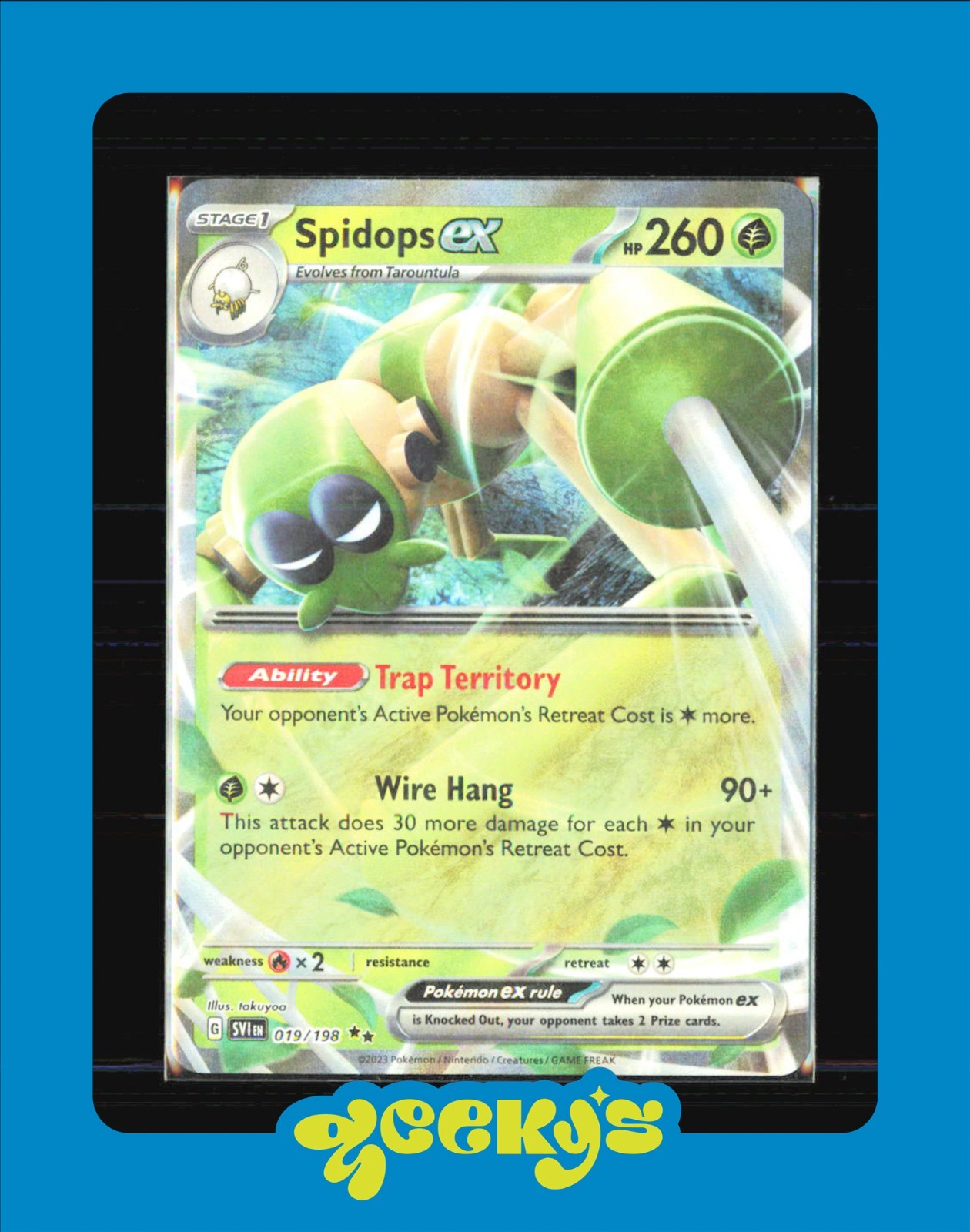 Spidops ex 019/198 SV01: Scarlet & Violet Base Set Holo