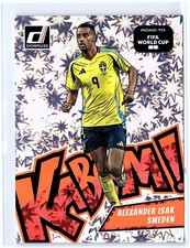 2026 Panini Donruss Road to FIFA World Cup Alexander Isak 11 Jumbo Kaboom Sleeve