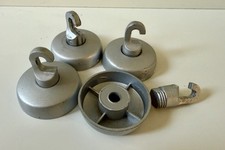 4x Ikea Wandhaken (für Seilsystem) Haken Alu/silber