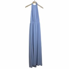 NWT Show Me Your Mumu Light Blue Halter Maxi Dress Bridesmaid Size L