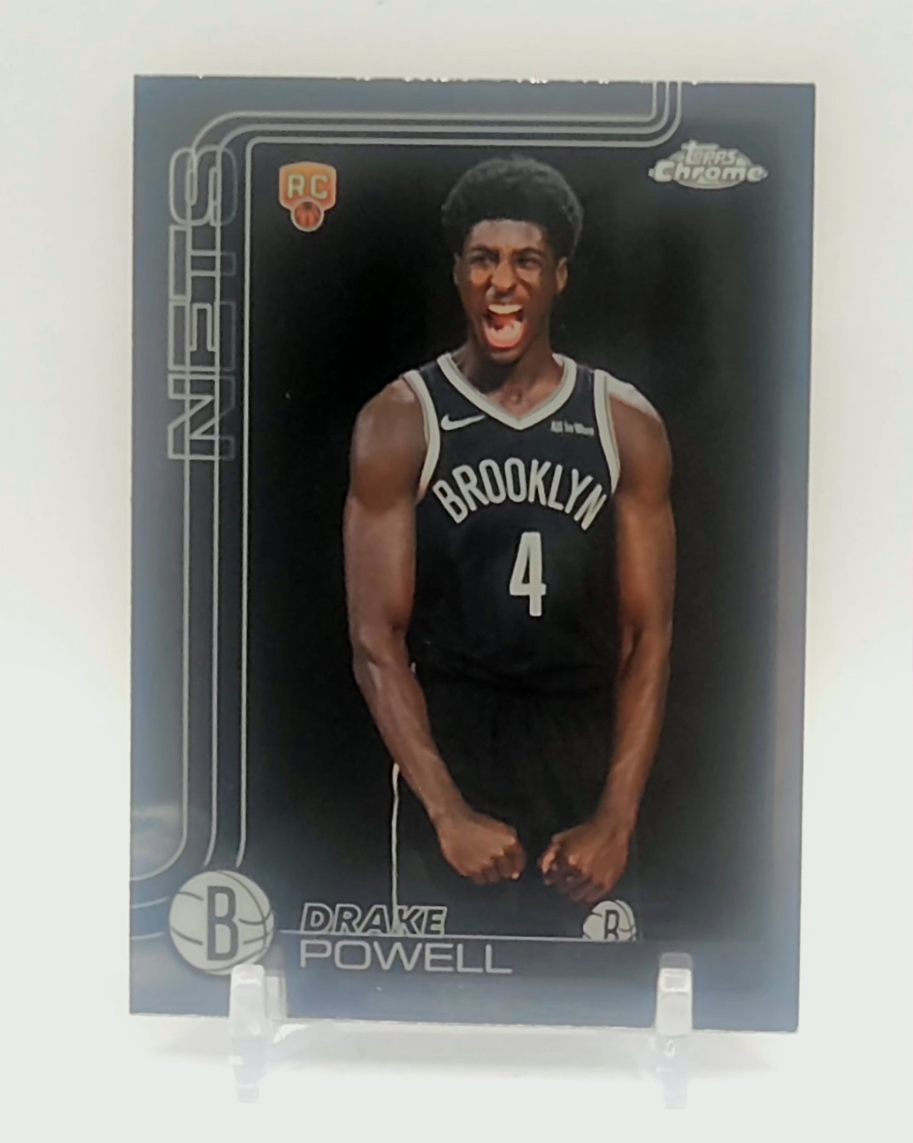 2025-26 Topps Chrome Image Variation Drake Powell #272 RC Brooklyn Nets