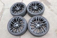 AUDI RS4 RS5 RS EVOLUTION EVO SPOKE 20" GLOSS BLACK ALLOY WHEELS TYRES 275/30R20