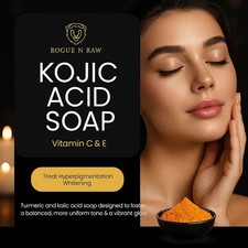 Turmeric Kojic Acid Soap Bars with Retinol, Collagen, Vitamin C  Glycerin