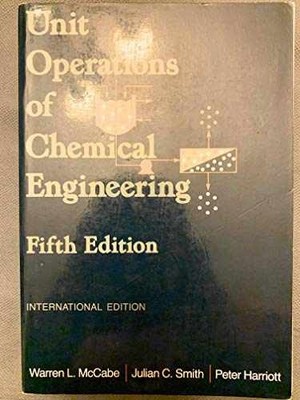 Unit Operations In Chemical - Hardcover, by McCabe Warren L.; - Very Good g