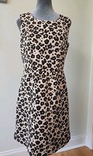 Banana Republic Dress Cheetah Animal Print Sleeveless Size 6 Pockets