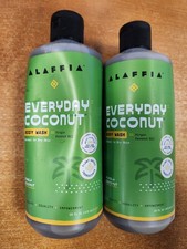 2 Pack: Alaffia Everyday Coconut Body Wash, 16 oz ea. EXP 8/26  W7D