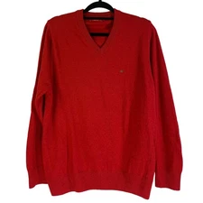 CHRISTIAN LACROIX VNeck Preppy Business Luxury Wool Sweater