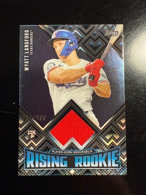 2024 Topps Update Rising Rookie Relics Black /199 Wyatt Langford #RRR-WL RC