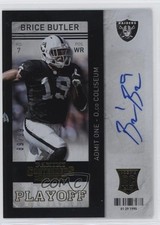 2013 Panini Contenders Playoff Ticket 89/99 Brice Butler #112 Auto 3hd