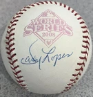 Davey Lopes Philadelphia Phillies Signed 2008 World Series Baseball COA