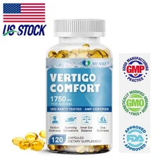 Vertigo Comfort Capsules 1750mg Dizziness Relief Supplements Body Balance Pills