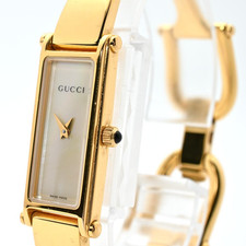 Vintage [NEAR MINT] Gucci 1500L Gold White Shell Dial 12mm Quartz Women's Watch