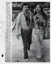 1975 Press Photo Eddie Actor Fisher & wife Terry Richards in Bel Air, California