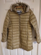 Puffa Gold Down And Feather Puffer Coat Size L