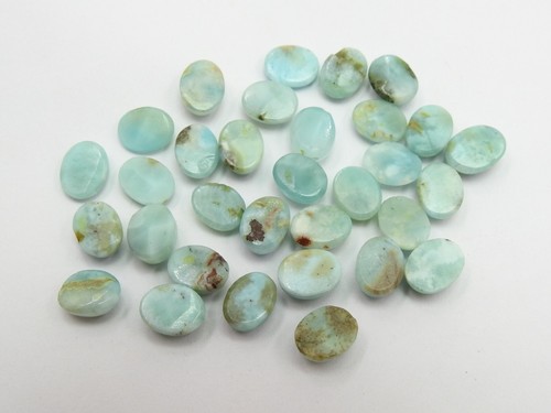 Larimar Cabochon Smooth Polished Oval Shape 32 Lot 9X7MM Natural Stone - Picture 5 of 10