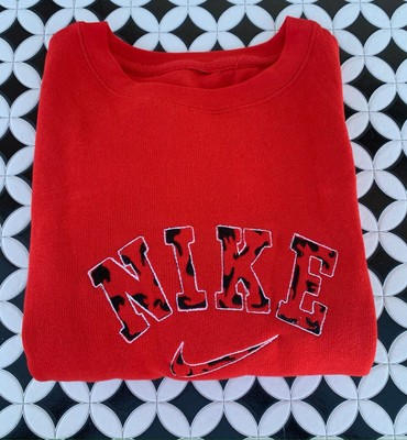 cow print crewneck