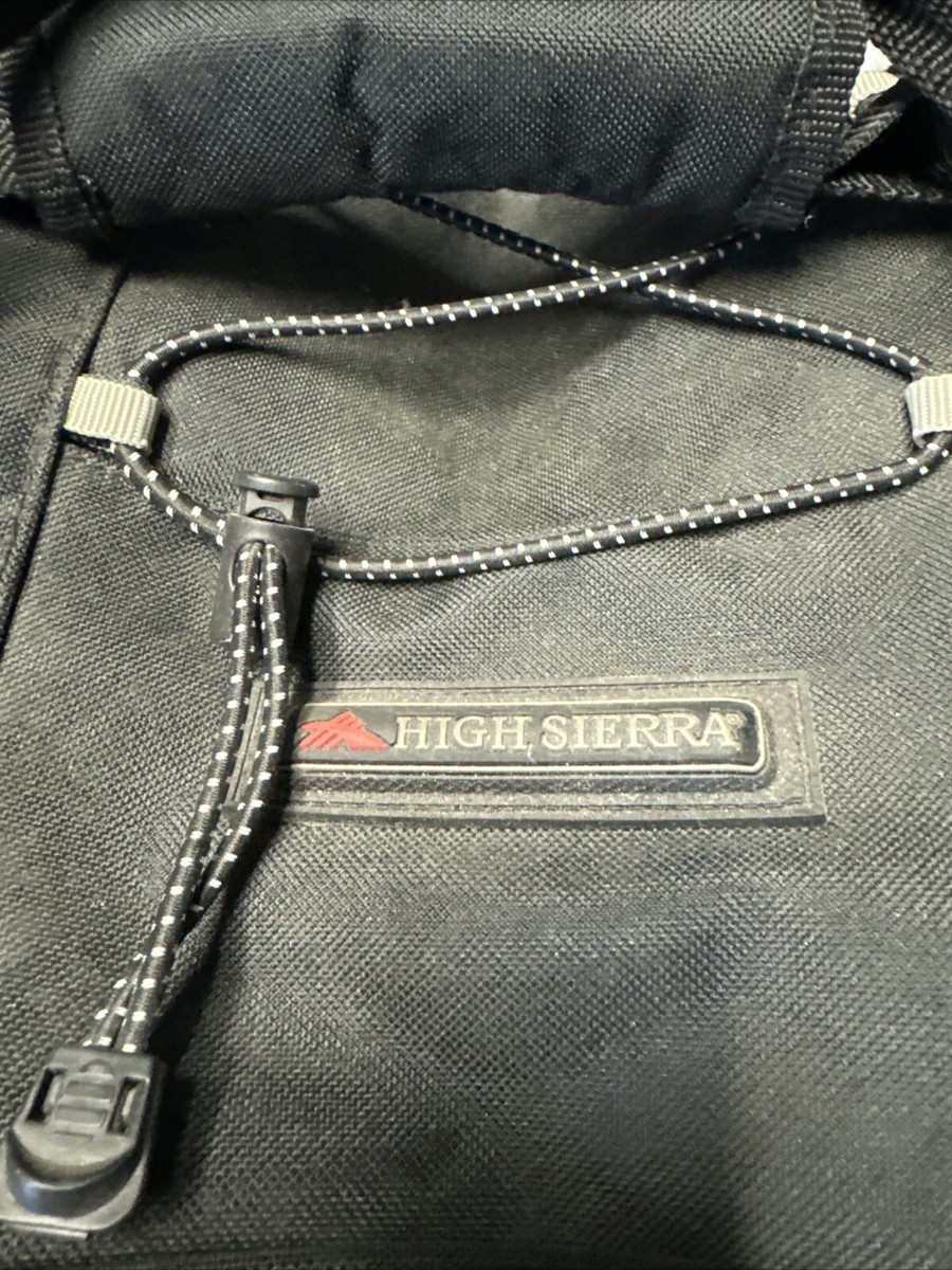High Sierra Hard bottom soft top duffle roller Bag Black 27”
