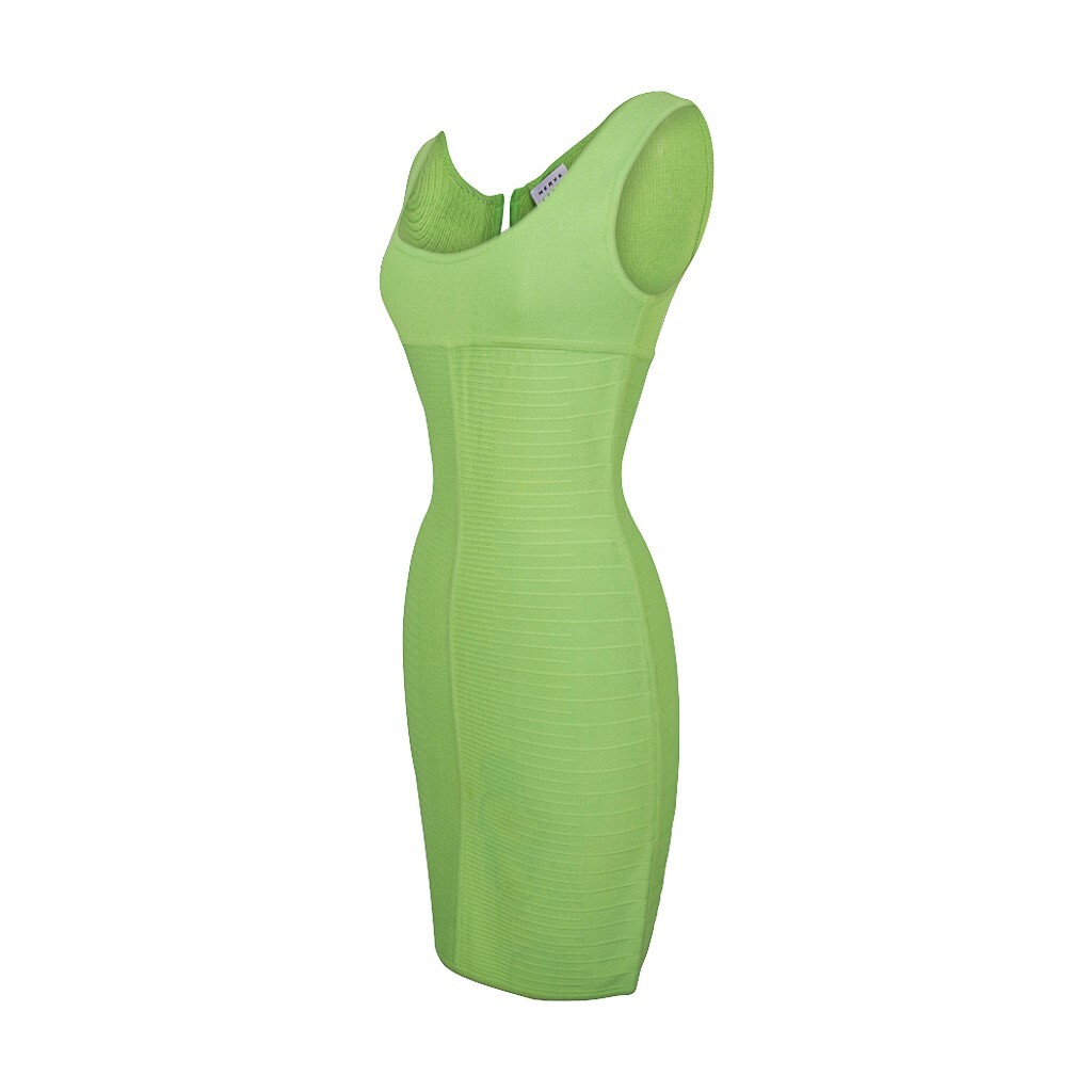 white christmas dresses Herve Leger Bandage Gown Emerald main image 0