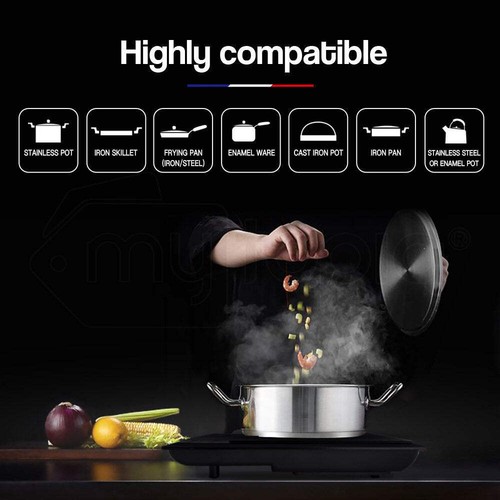NNEMB Electric Induction Cooktop Portable Kitchen Ceramic Cooker Cooktop 15AMP - Picture 7 of 9
